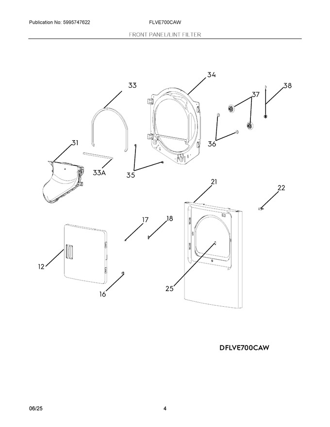 Diagram for FLVE700CAW