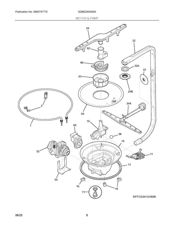 Diagram for GDBE250AS0A