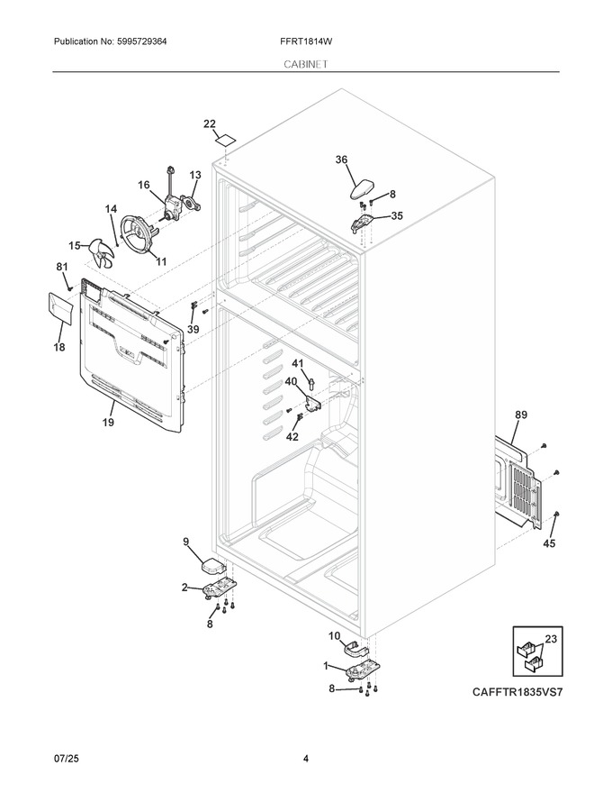 Diagram for FFTR1814WW0