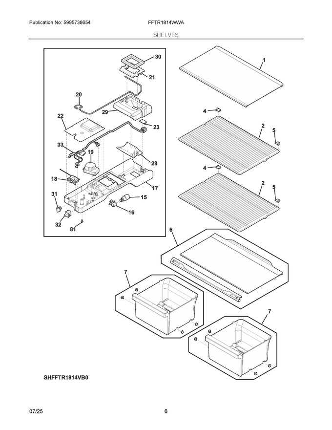 Diagram for FFTR1814WWA
