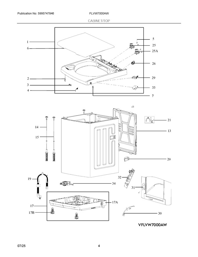 Diagram for FLVW7000AW