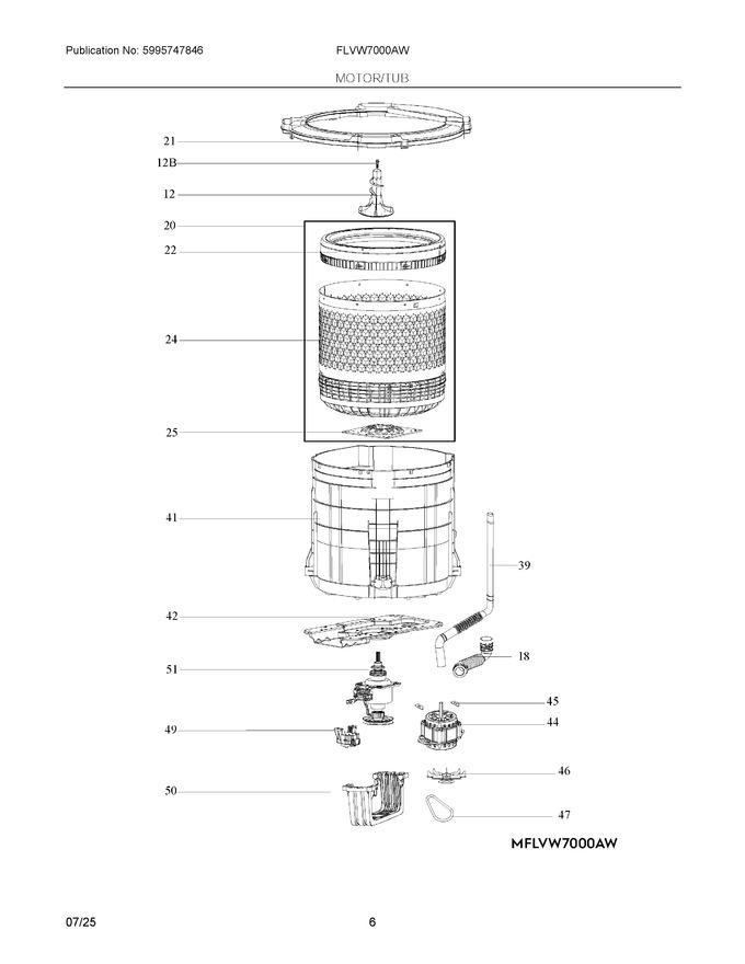 Diagram for FLVW7000AW
