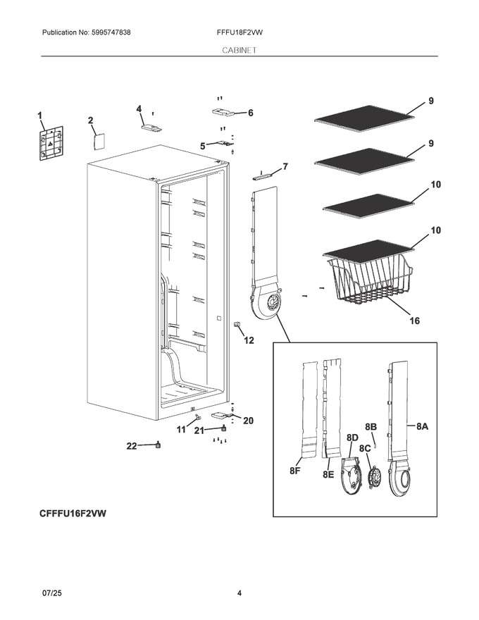 Diagram for FFFU18F2VW