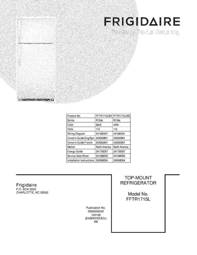Diagram for FFTR1715LW9