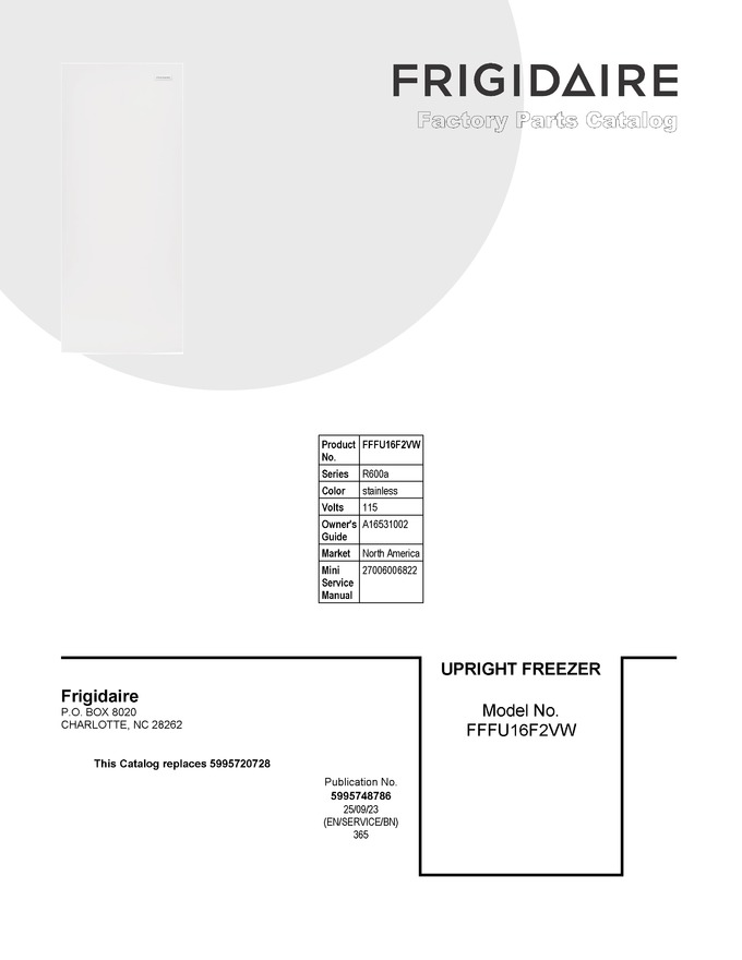 Diagram for FFFU16F2VW