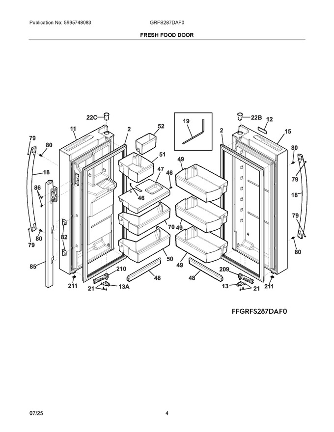 Diagram for GRFS287DAF0