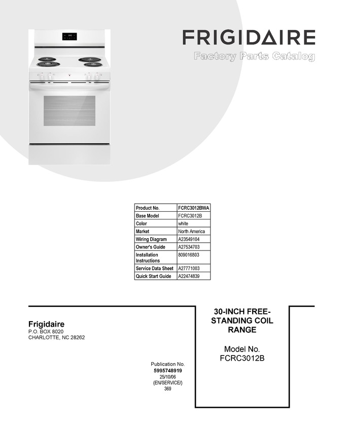 Diagram for FCRC3012BWA