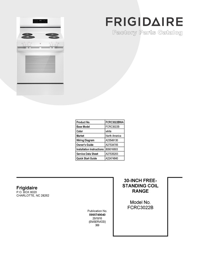 Diagram for FCRC3022BWA
