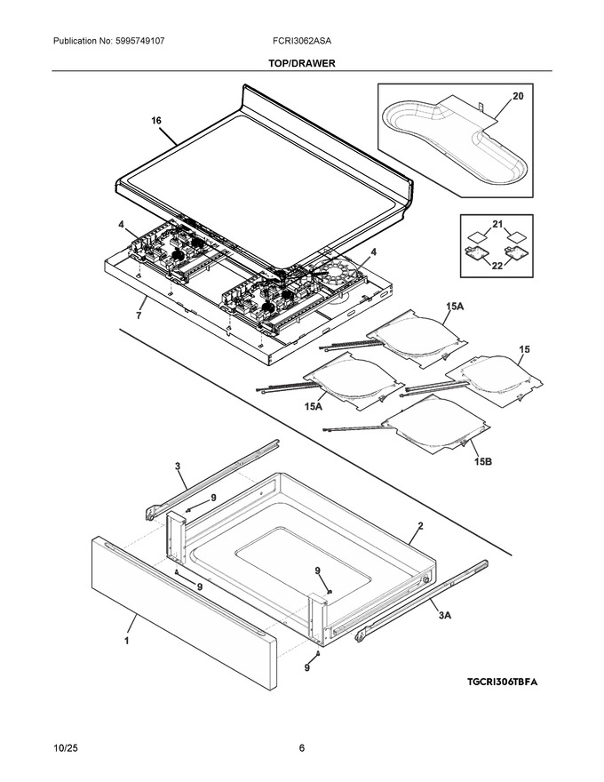 Diagram for FCRI3062ASA