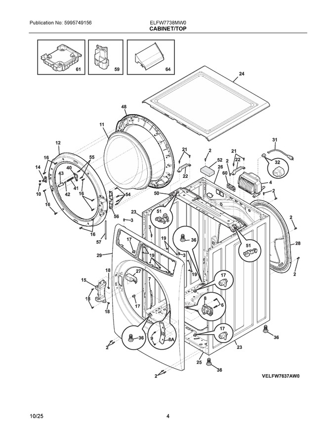 Diagram for ELFW7738MW0