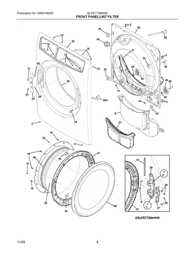 Diagram for ELFE7738MW0