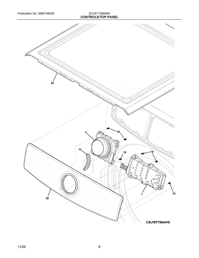 Diagram for ELFE7738MW0