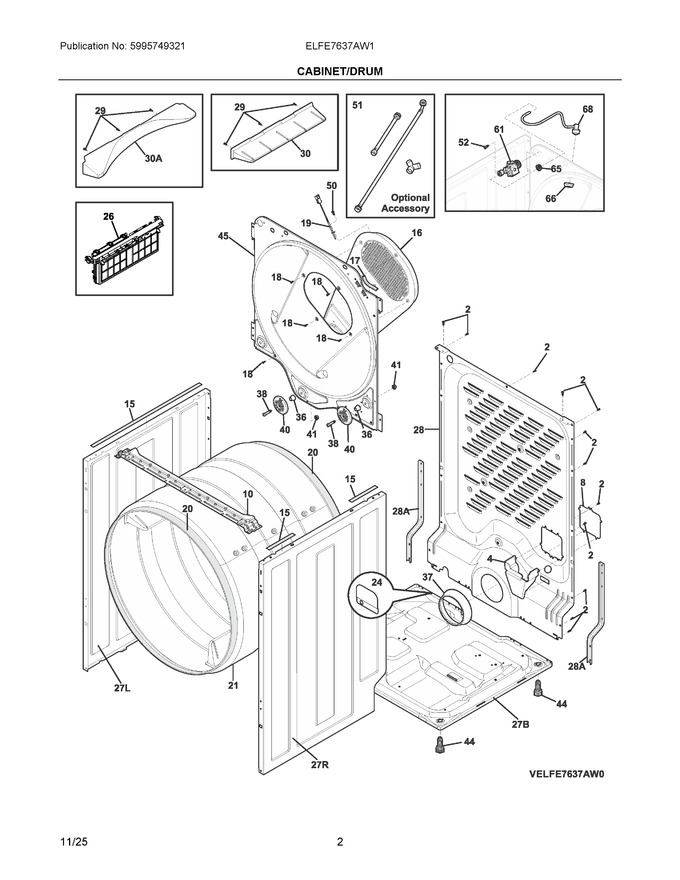 Diagram for ELFE7637AW1