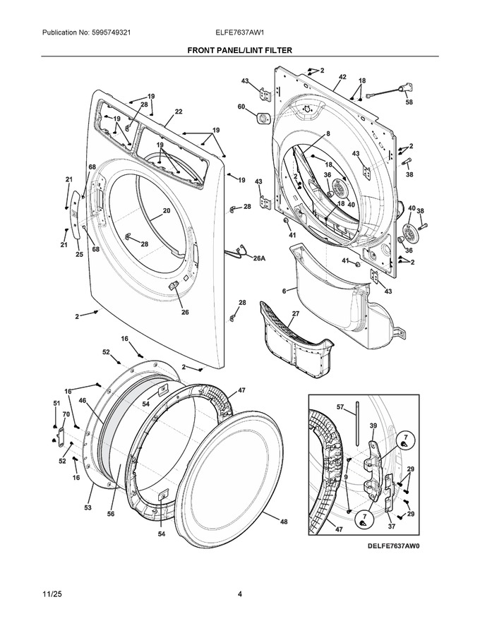 Diagram for ELFE7637AW1