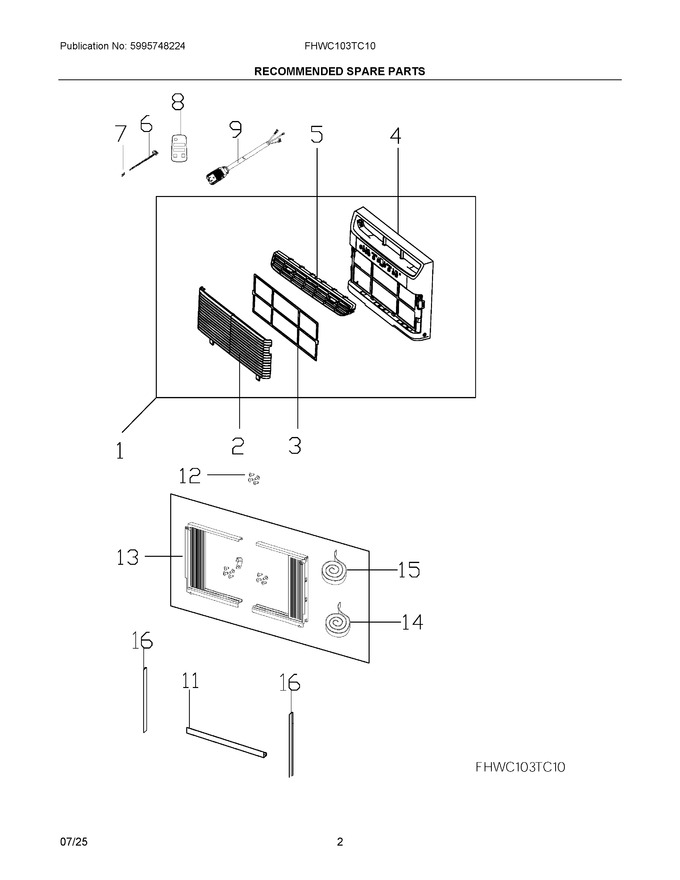 Diagram for FHWC103TC10
