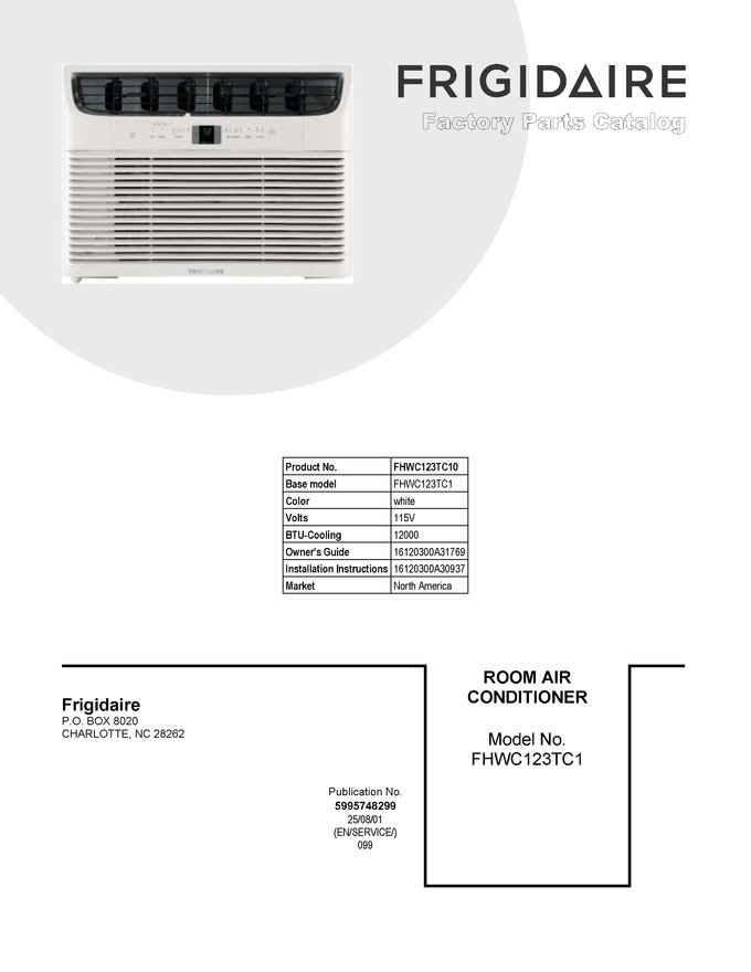 Diagram for FHWC123TC10