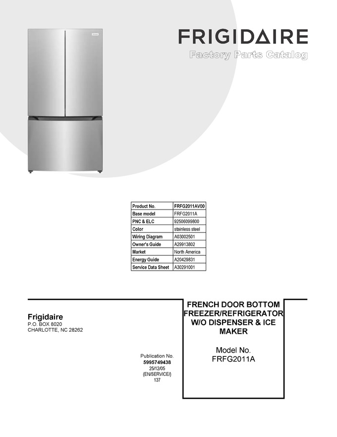 Diagram for FRFG2011AV00