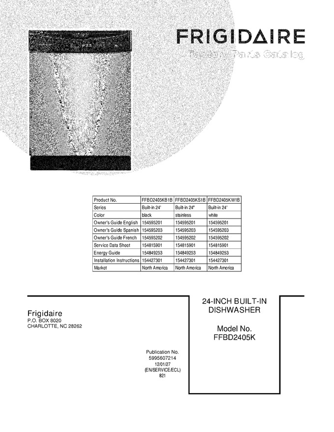 Diagram for FFBD2405KW1B
