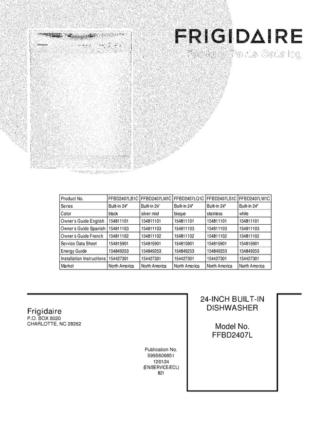 Diagram for FFBD2407LW1C