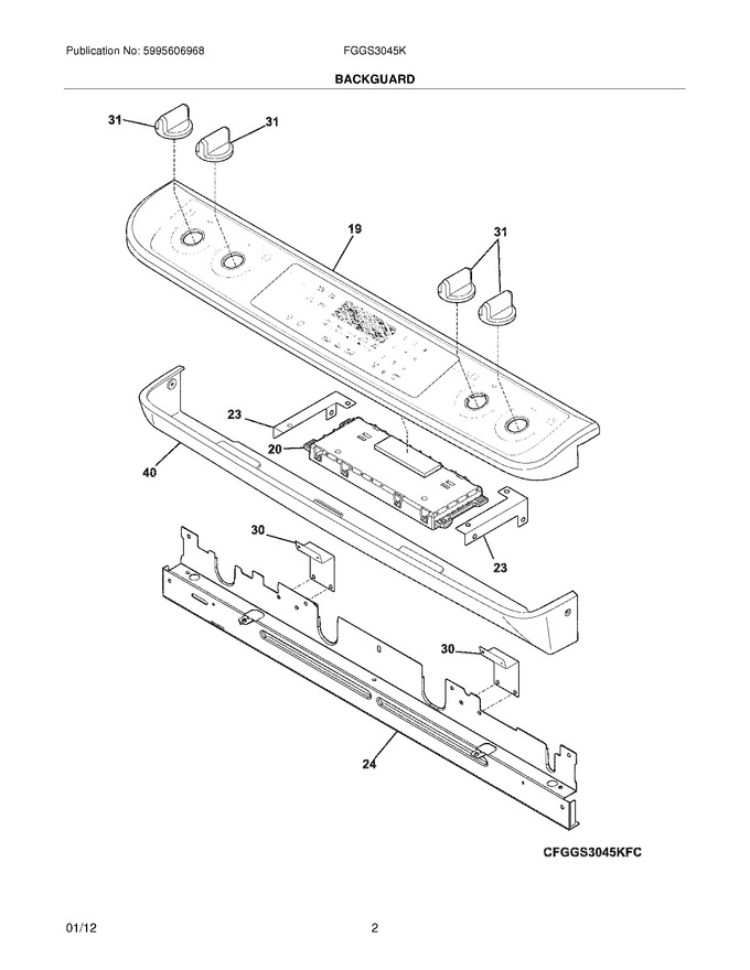 Diagram for FGGS3045KWE