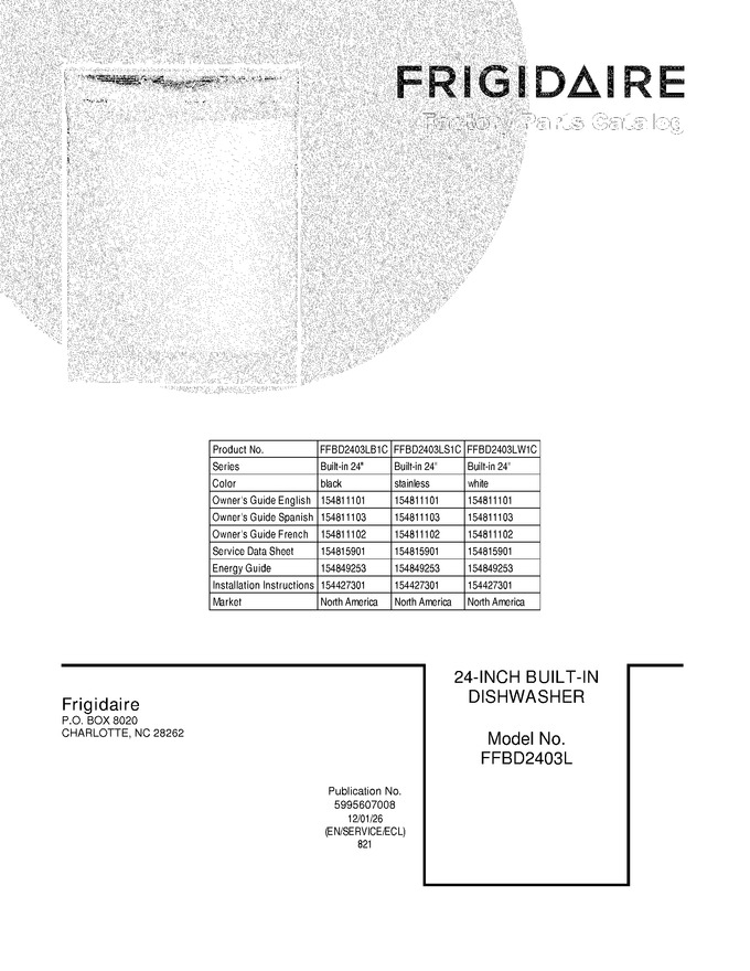 Diagram for FFBD2403LS1C
