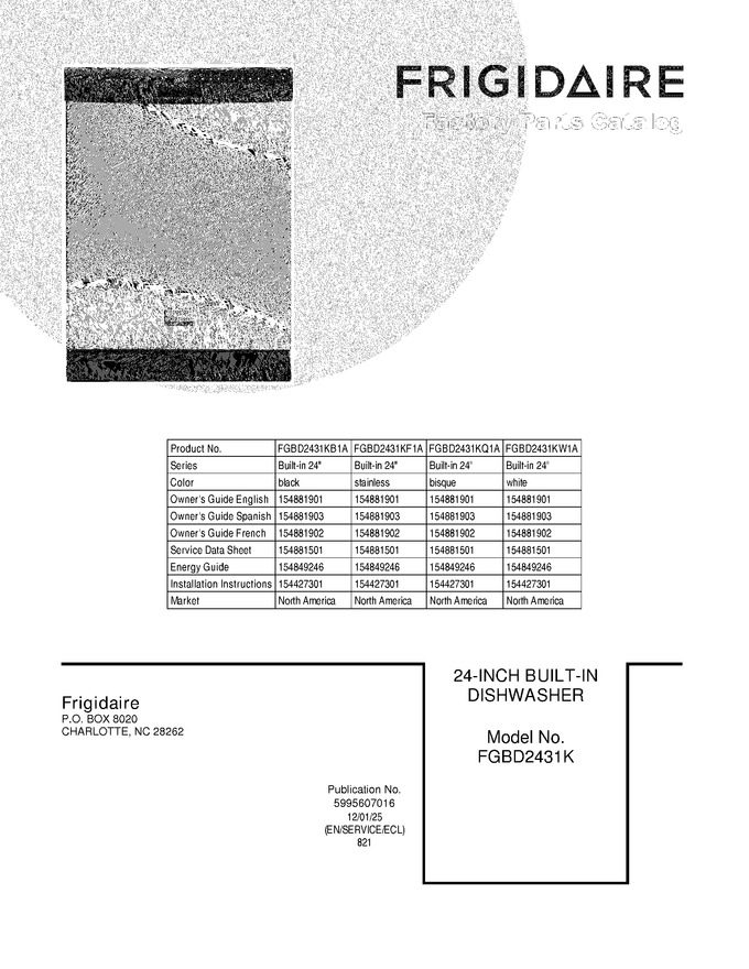 Diagram for FGBD2431KW1A