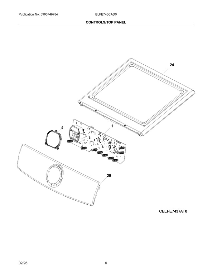 Diagram for ELFE743CAD0