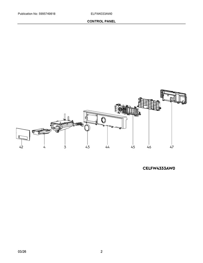 Diagram for ELFW4333AW0
