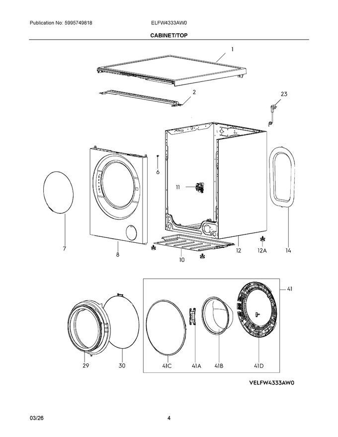 Diagram for ELFW4333AW0