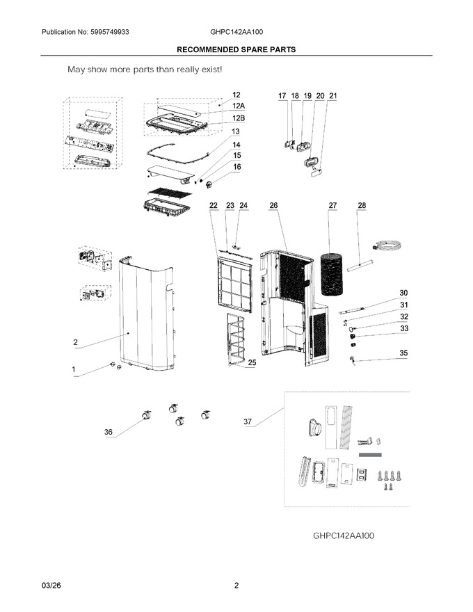 Diagram for GHPC142AA100