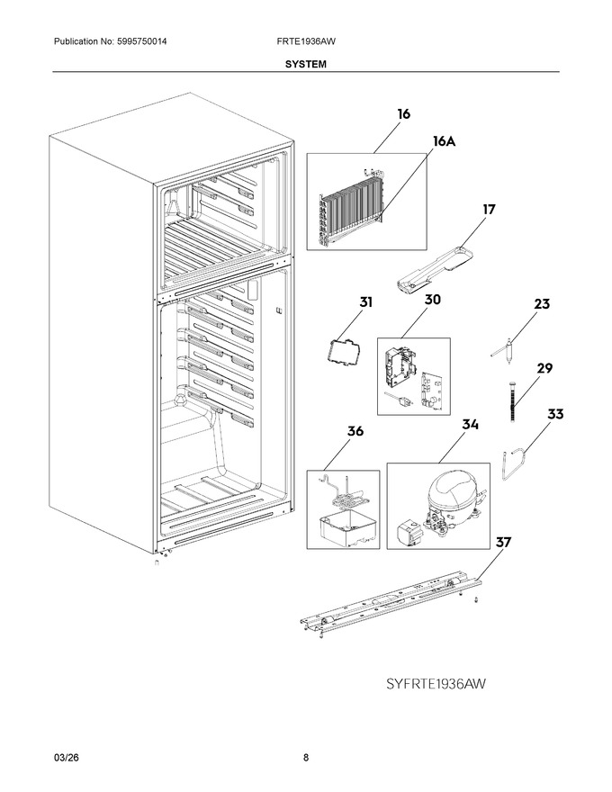 Diagram for FRTE1936AW