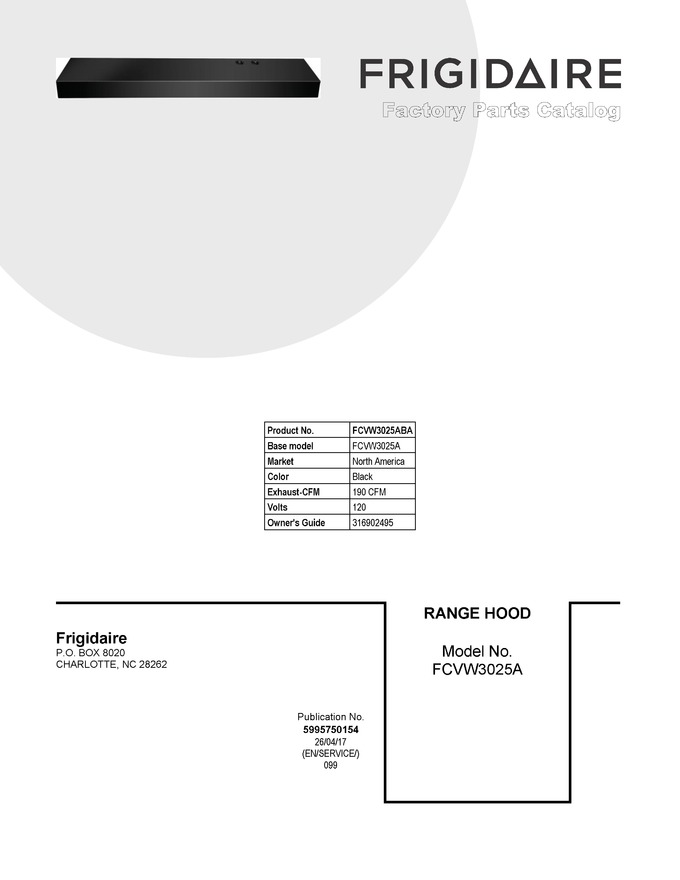 Diagram for FCVW3025ABA