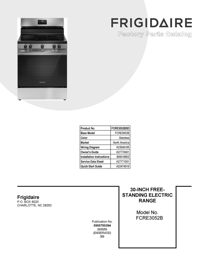 Diagram for FCRE3052BSD