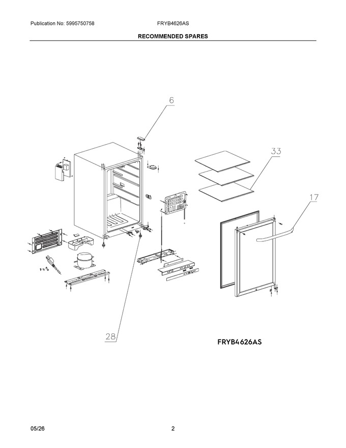 Diagram for FRYB4626AS