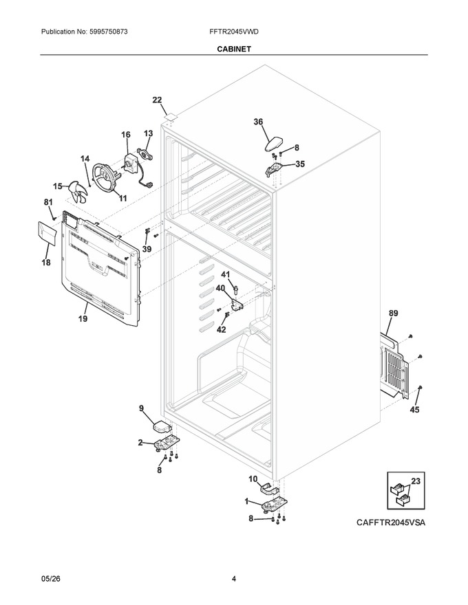 Diagram for FFTR2045VWD