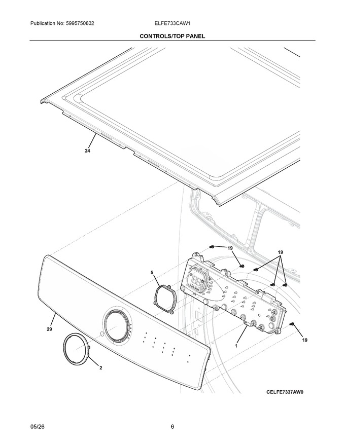 Diagram for ELFE733CAW1
