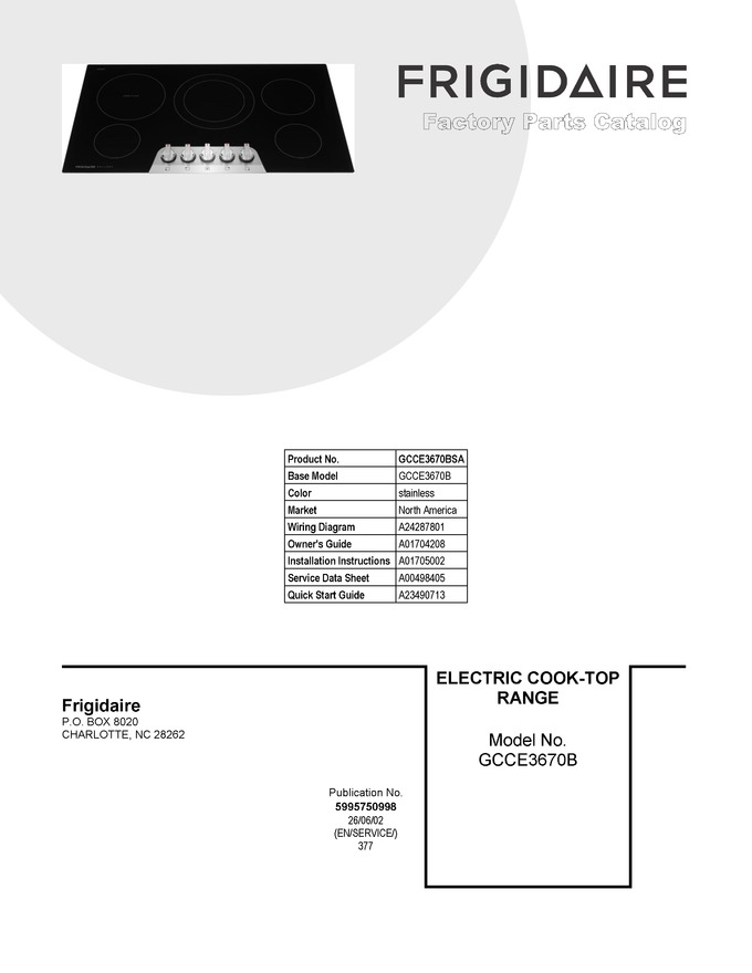 Diagram for GCCE3670BSA