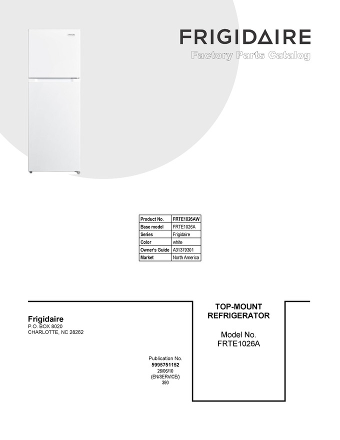 Diagram for FRTE1026AW
