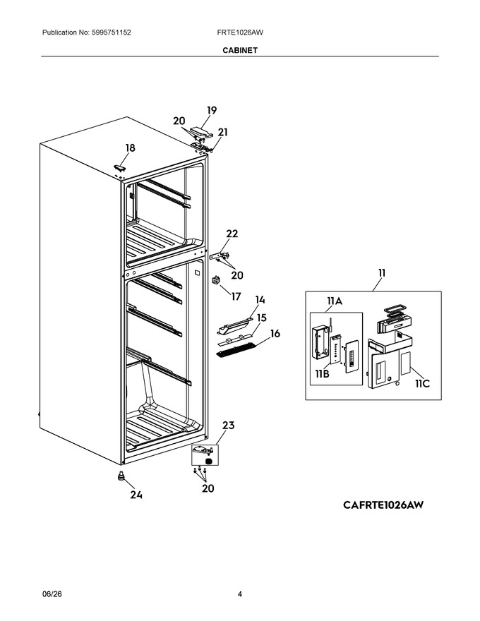 Diagram for FRTE1026AW