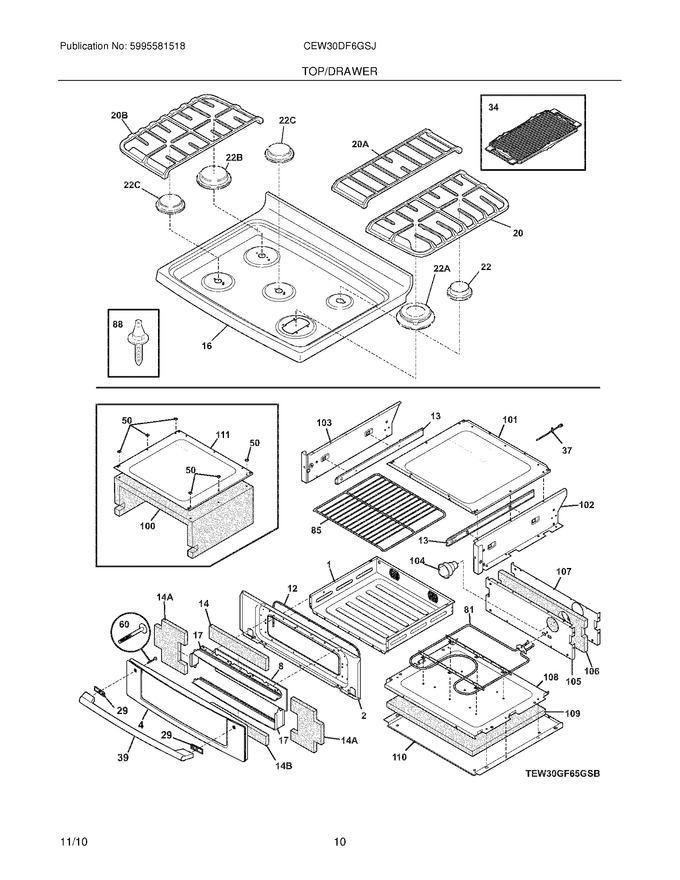 Diagram for CEW30DF6GSJ