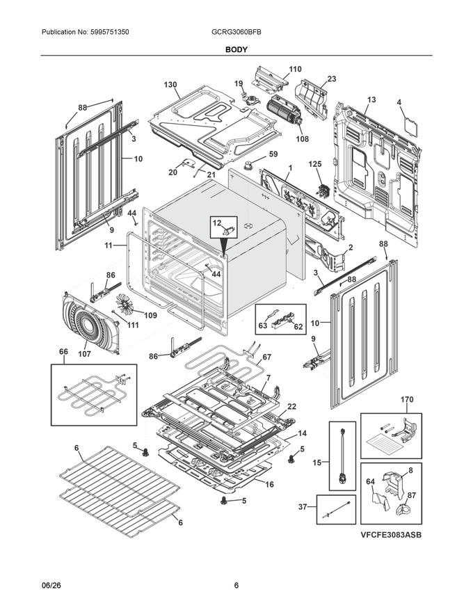 Diagram for GCRG3060BFB