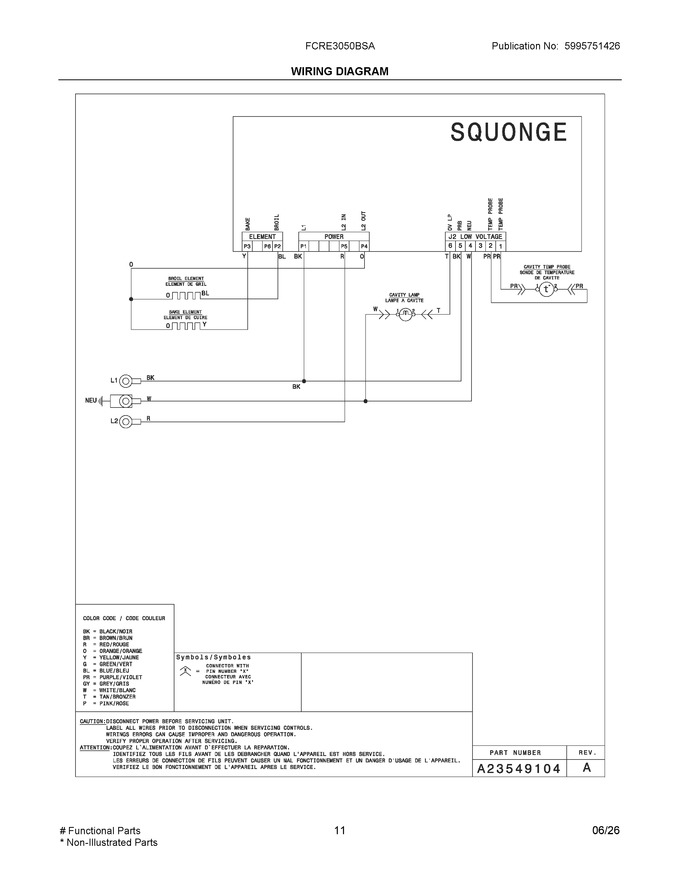 Diagram for FCRE3050BSA