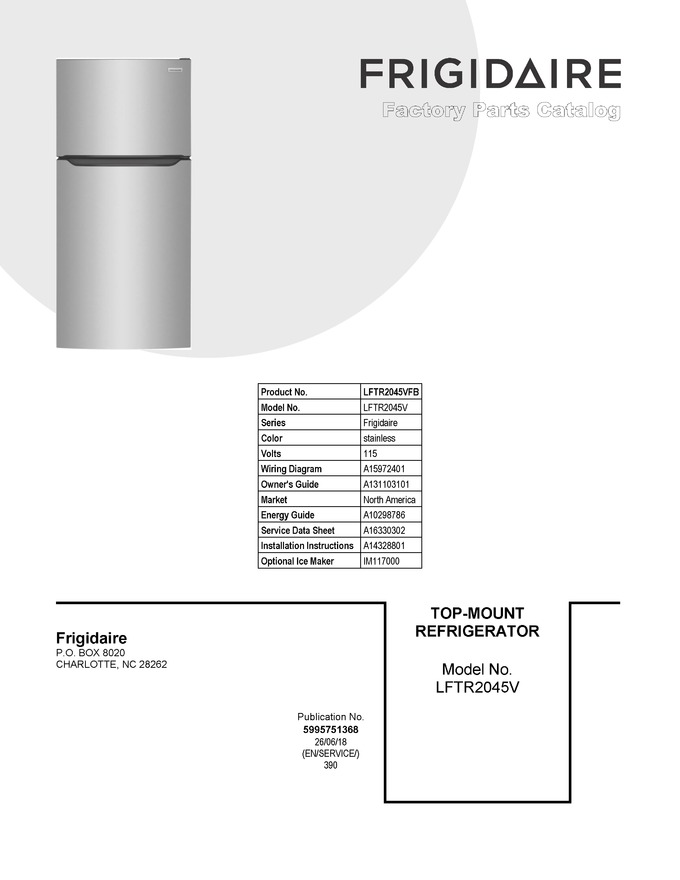 Diagram for LFTR2045VFB