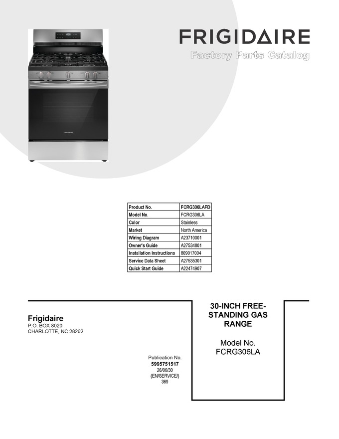 Diagram for FCRG306LAFD