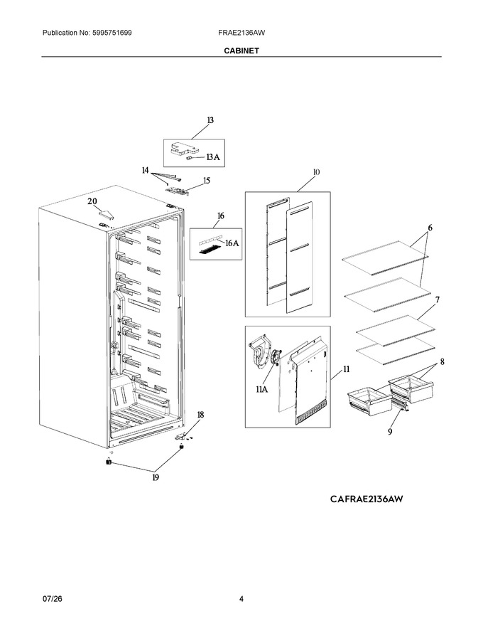 Diagram for FRAE2136AW