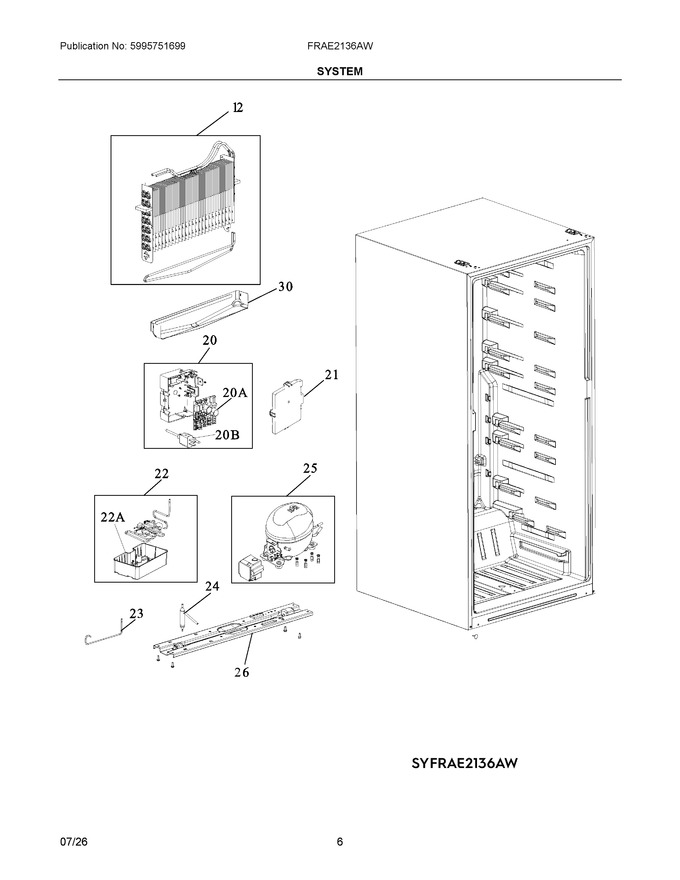 Diagram for FRAE2136AW