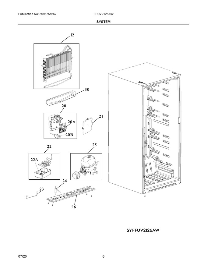 Diagram for FFUV2126AW