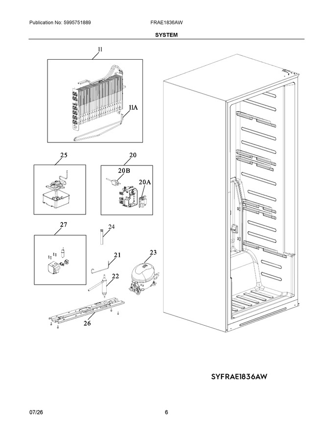 Diagram for FRAE1836AW