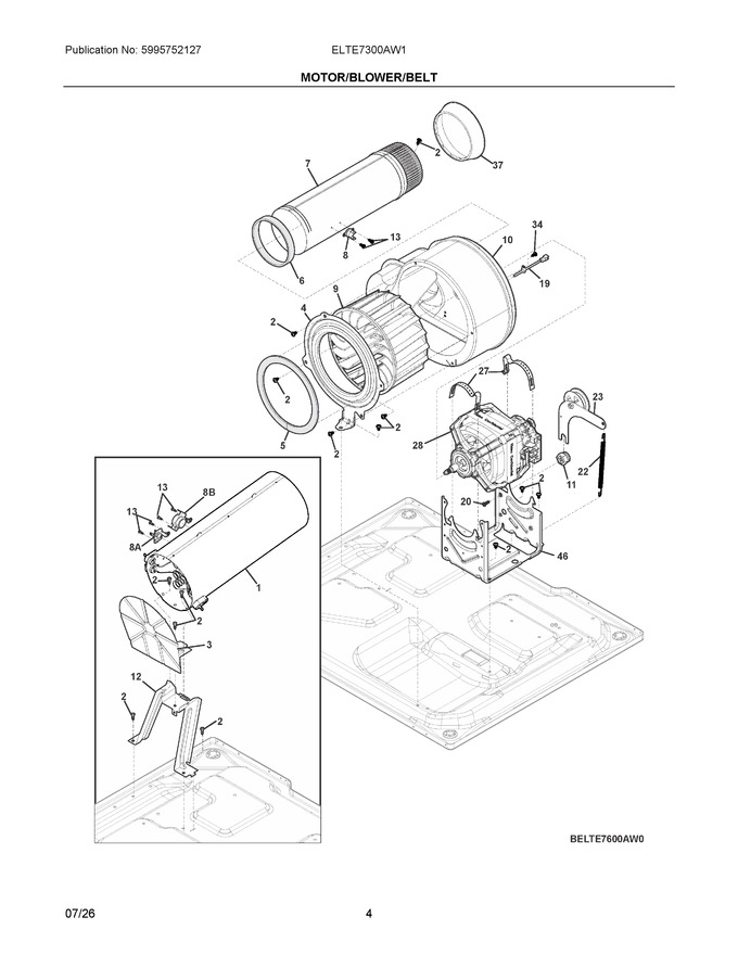 Diagram for ELTE7300AW1