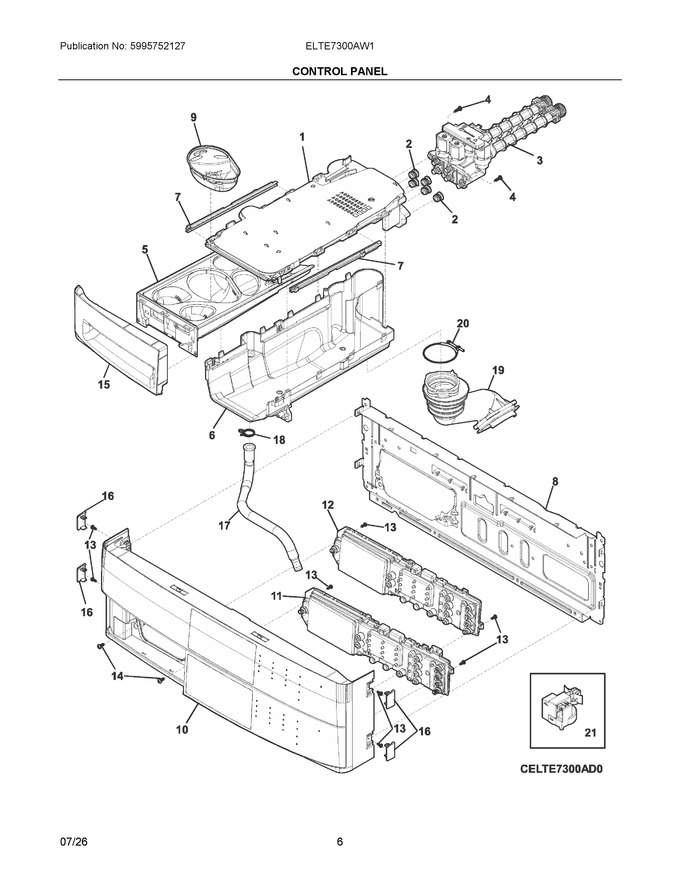 Diagram for ELTE7300AW1